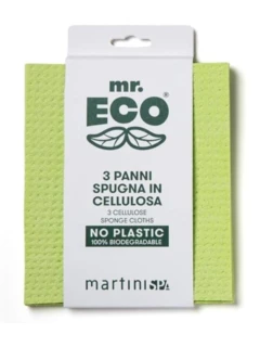 3 PANNI SPUGNA IN CELLULOSA Mr. Eco Martini spa