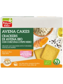 AVENA CAKES CON CURCUMA E PEPE NERO